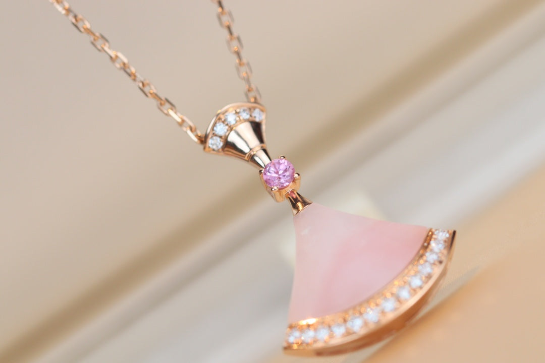 [CA]DREAM NECKLACE PINK MOP DIAMOND