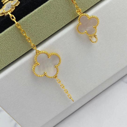 [CA]MAGIC CLOVER MOP GOLD BRACELET 5 MOTIFS