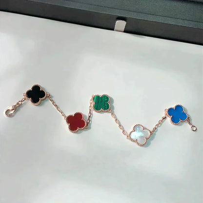 [CA]CLOVER 5 MOTIFS MULTICOLOR  BRACELET