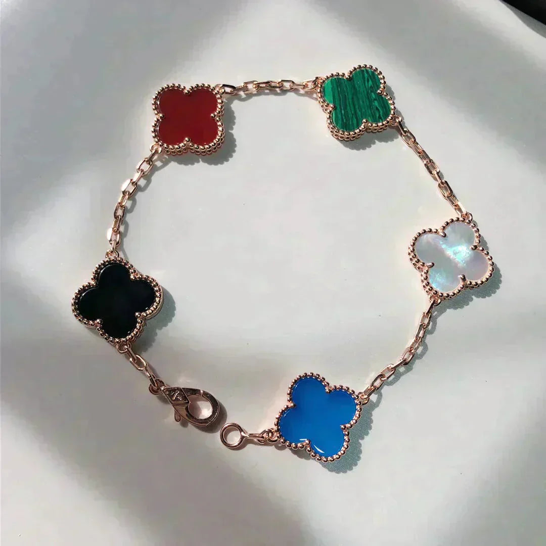 [CA]CLOVER 5 MOTIFS MULTICOLOR  BRACELET