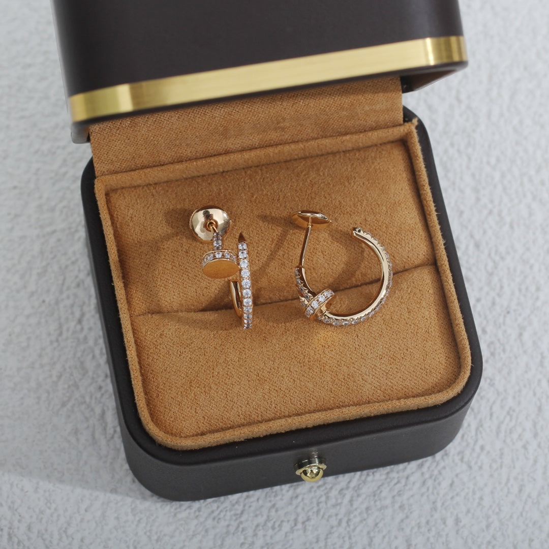 [CA]JUSTE EARRINGS 12.75MM PINK GOLD DIAMOND