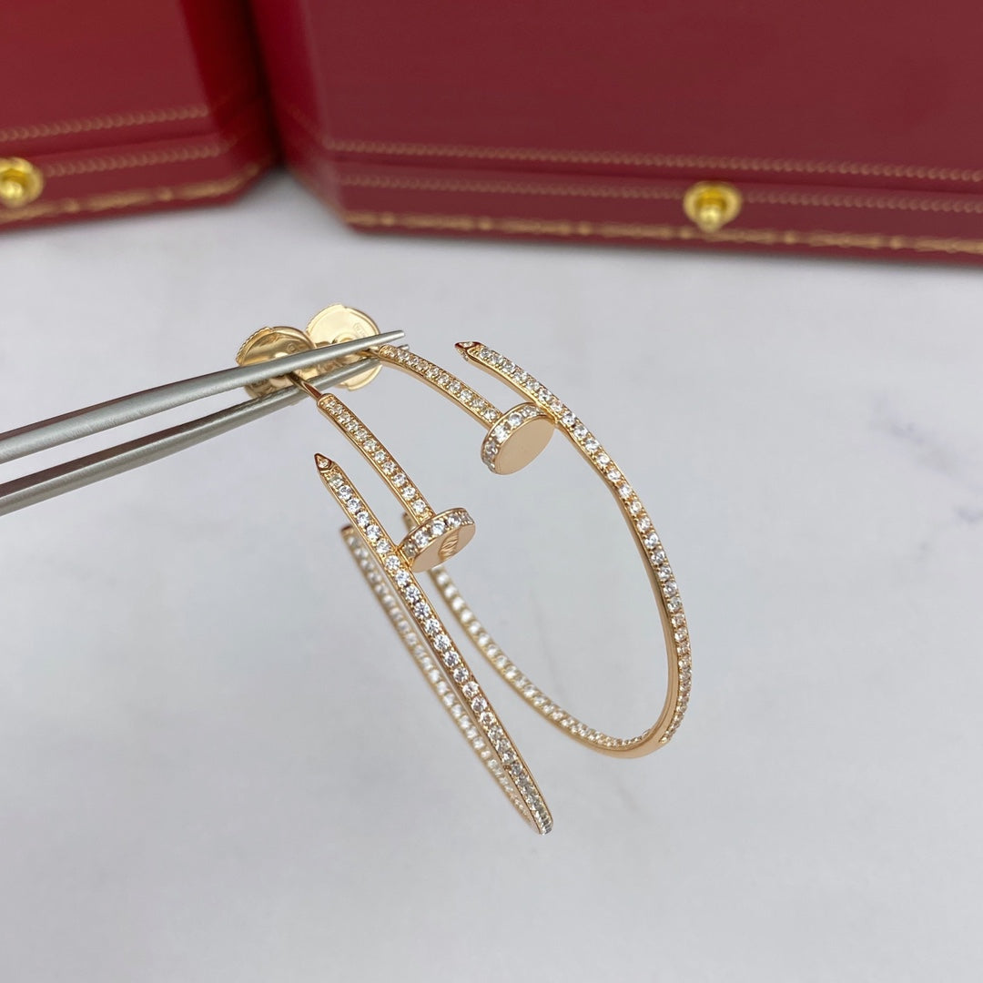 [CA]JUSTE EARRINGS FULL DIAMONDS 1.8MM