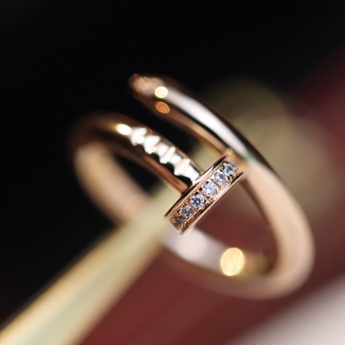 [CA]JUSTE RING 2.65MM PINK GOLD DIAMOND