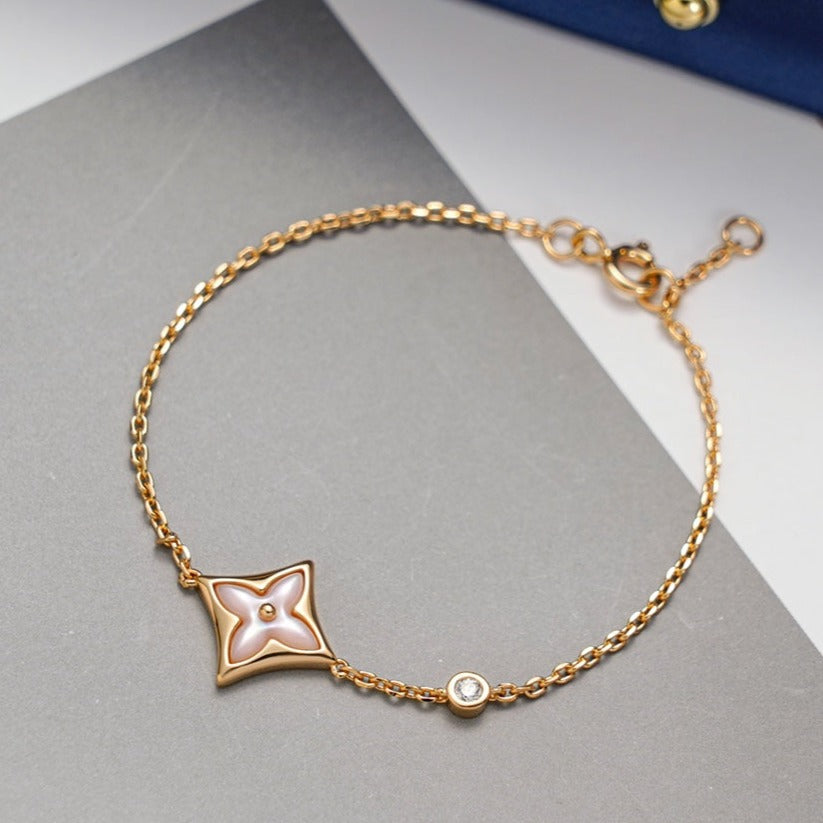 [CA]STAR 1 DIAMOND PINK GOLD BRACELET