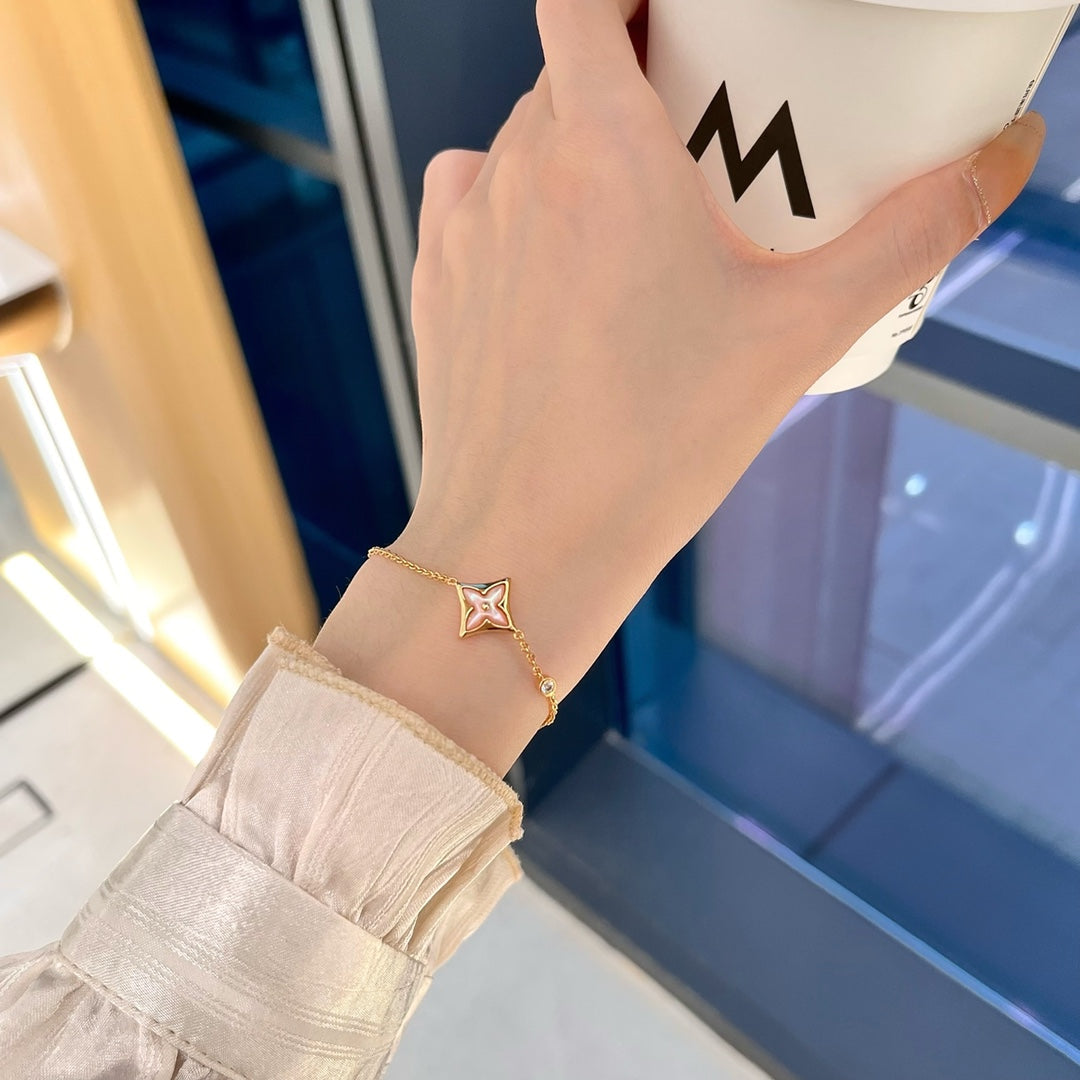 [CA]STAR 1 DIAMOND PINK GOLD BRACELET