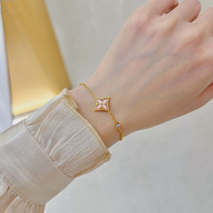 [CA]STAR 1 DIAMOND PINK GOLD BRACELET