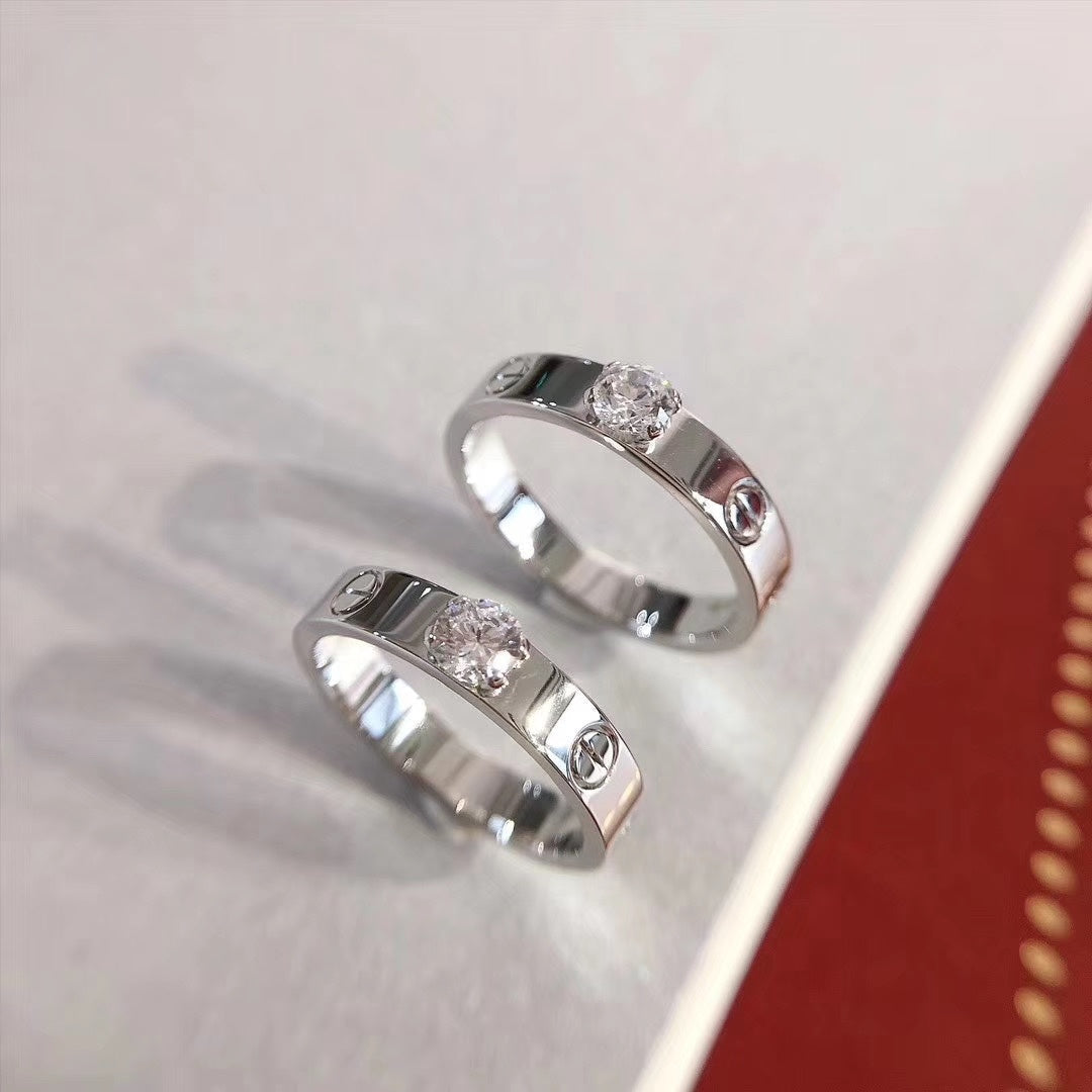 [CA]LOVE RING 3.6MM 1 BIG DIAMOND