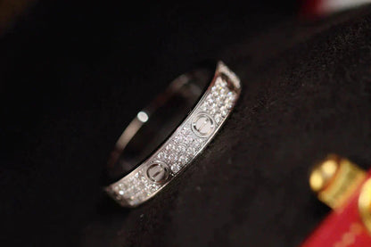 [CA]LOVE RING 3.6MM DIAMOND PAVED