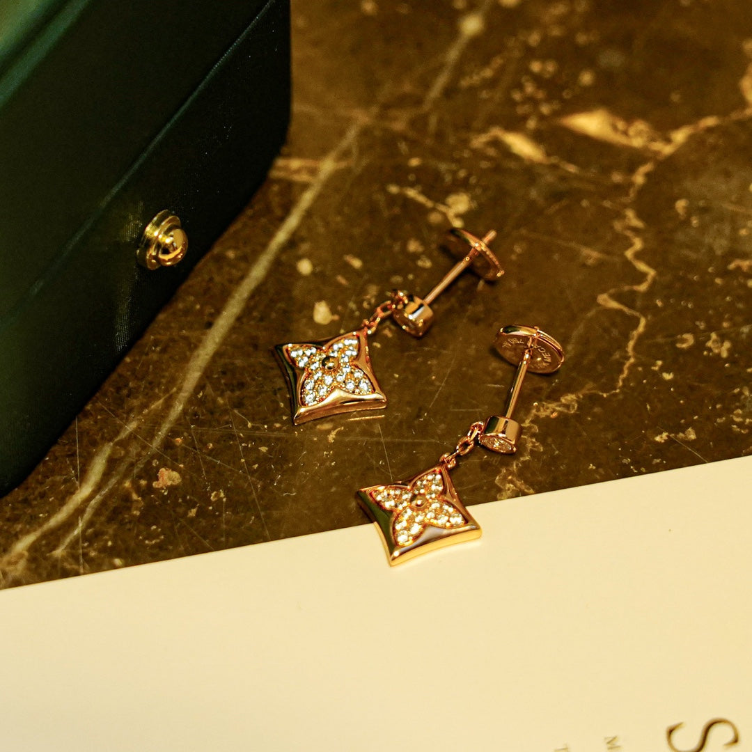 [CA]STAR DIAMONDS EARRINGS GOLD