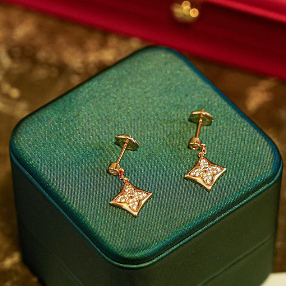 [CA]STAR DIAMONDS EARRINGS GOLD