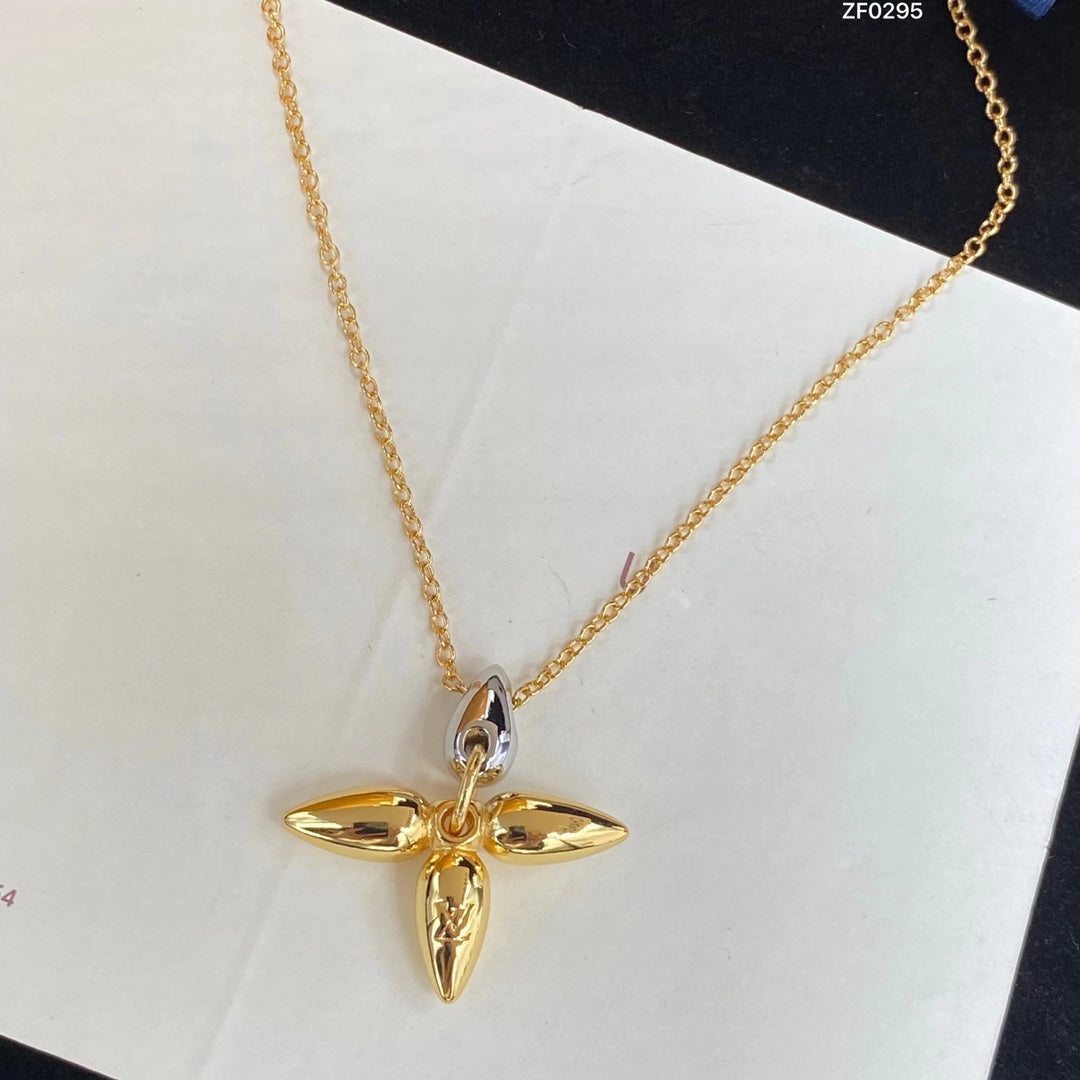 [CA]LOUISETTE PEDANT GOLD NECKLACE