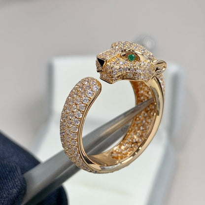 [CA]PANTHERE PINK GOLD DIAMOND RING