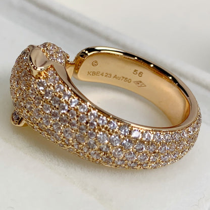 [CA]PANTHERE PINK GOLD DIAMOND RING