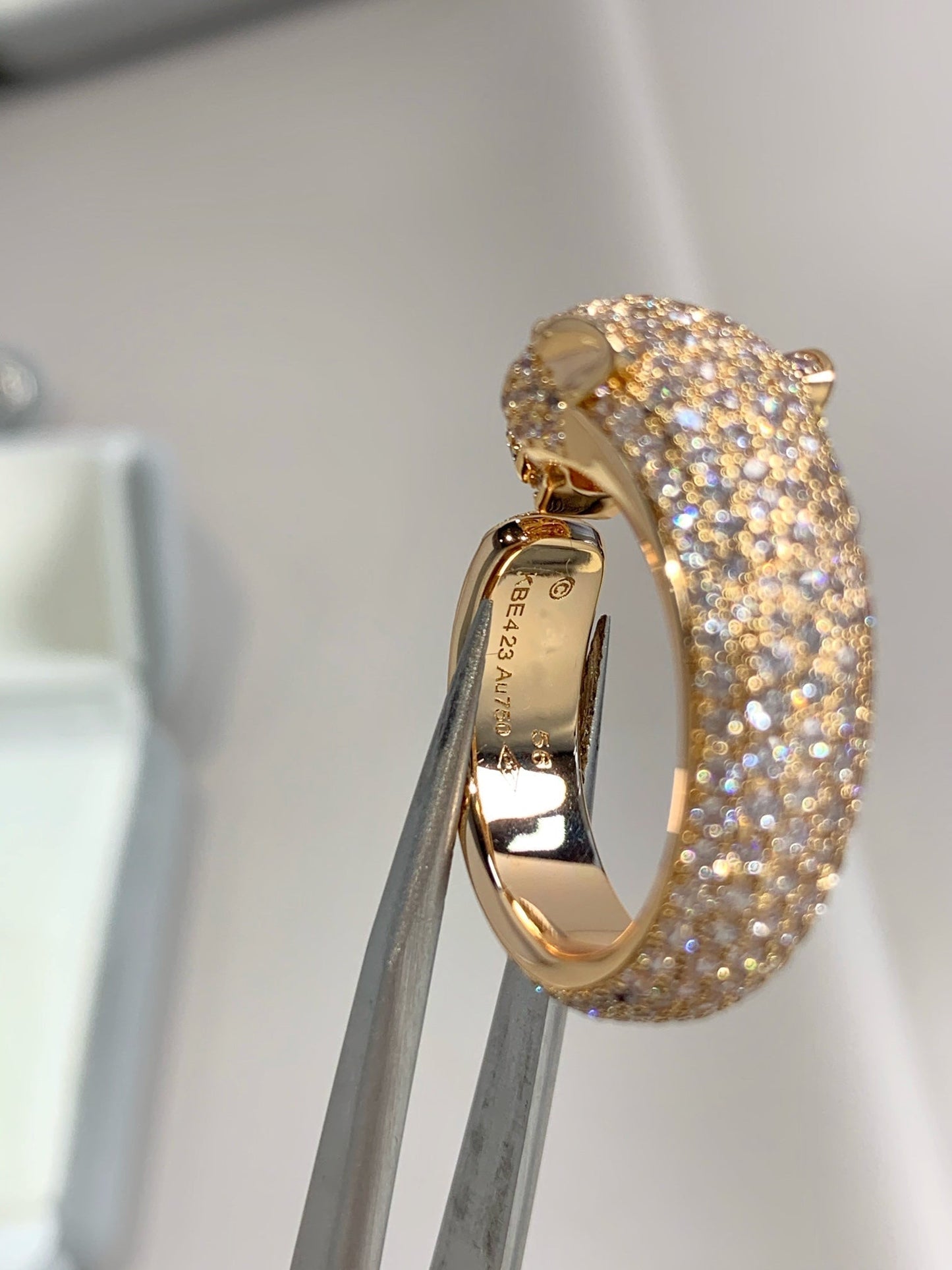 [CA]PANTHERE PINK GOLD DIAMOND RING