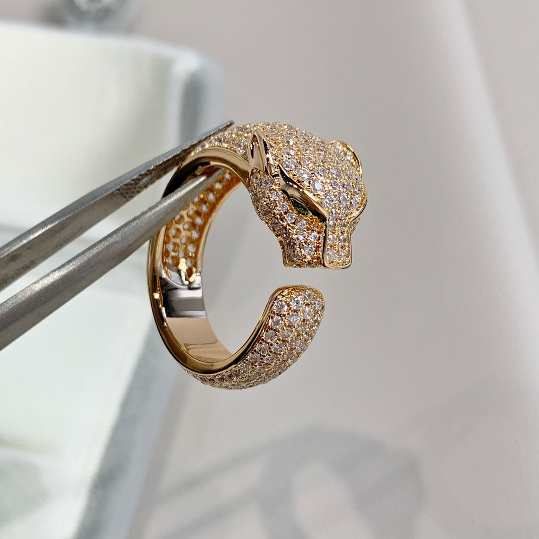 [CA]PANTHERE PINK GOLD DIAMOND RING