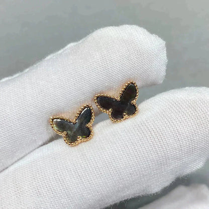 [CA]BUTTERFLY DARK MOP  EARRINGS