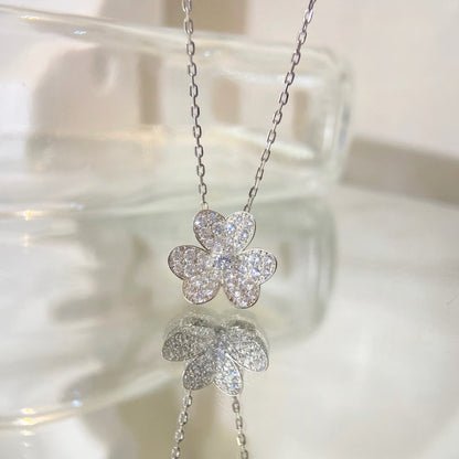 [CA]FLOWER DIAMOND NECKLACE