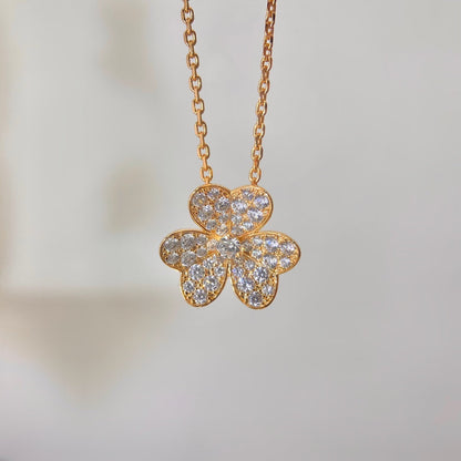 [CA]FLOWER DIAMOND NECKLACE