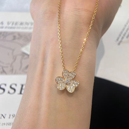 [CA]FLOWER DIAMOND NECKLACE