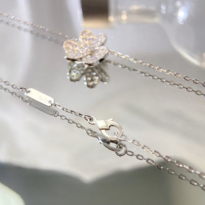 [CA]FLOWER DIAMOND NECKLACE