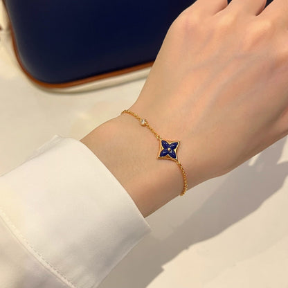 [CA]COLOR STAR PINK GOLD DIAMOND BRACELET