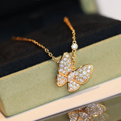 [CA]BUTTERFLY DIAMOND NECKLACE