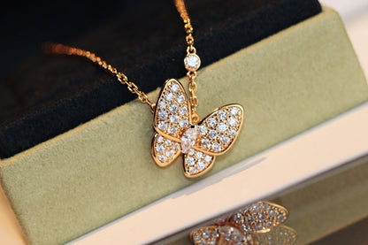 [CA]BUTTERFLY DIAMOND NECKLACE