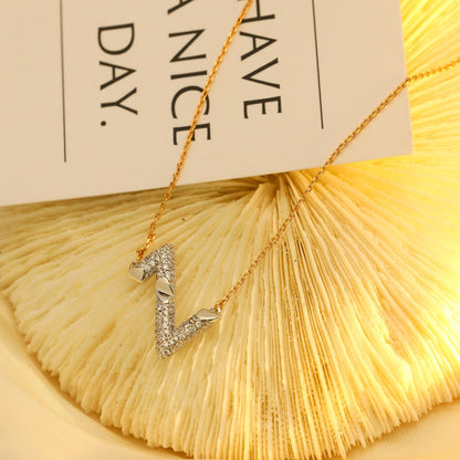 [CA]VOLT SILVER DIAMOND PEDANT NECKLACE