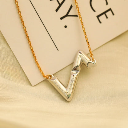 [CA]VOLT SILVER DIAMOND PEDANT NECKLACE