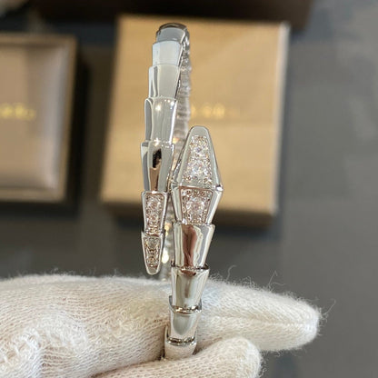 [CA]SERPENTI BRACELET DIAMONDS SILVER