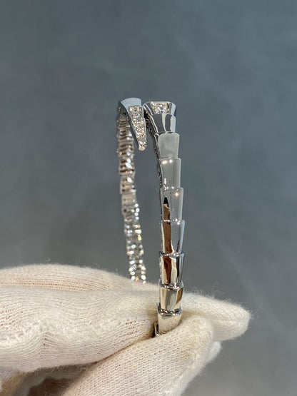 [CA]SERPENTI BRACELET DIAMONDS SILVER