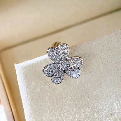 [CA]CLOVER COMOS DIAMOND EARRINGS SILVER