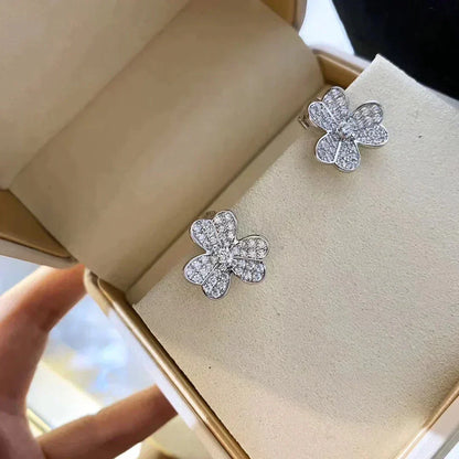 [CA]CLOVER COMOS DIAMOND EARRINGS SILVER