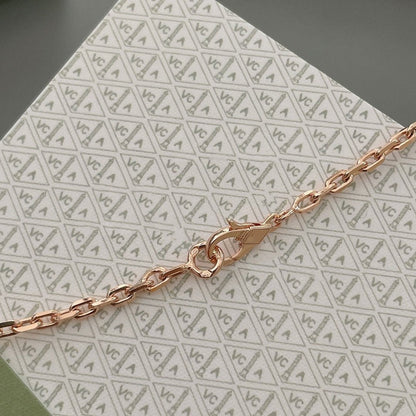 [CA]LUCKY SPRING 15 MOTIFS ROSE GOLD NECKLACE