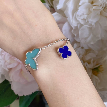 [CA]LUCKY SPRING SILVER BRACELET 4 MOTIF