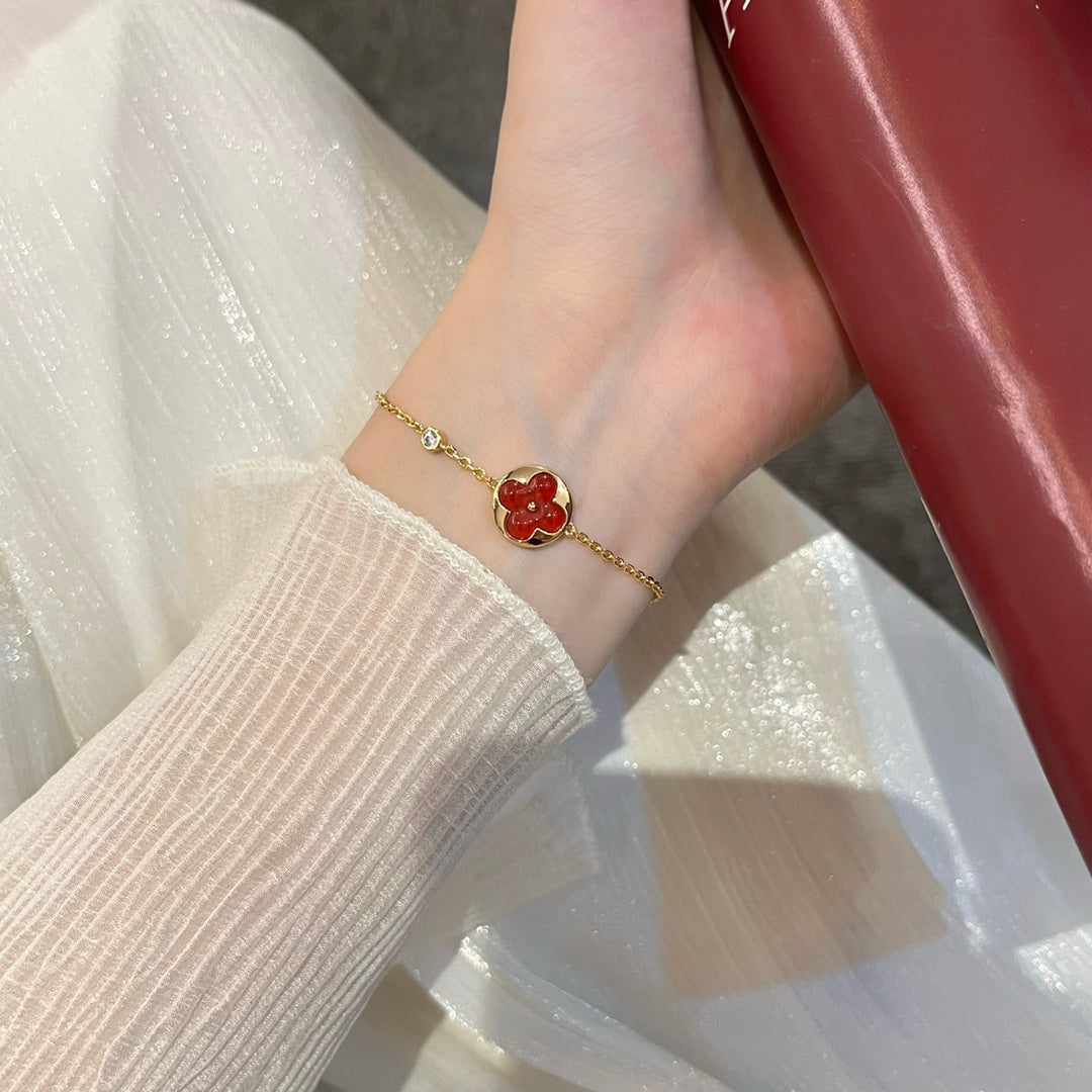 [CA]SUN PEDANT CARNELIAN BRACELET