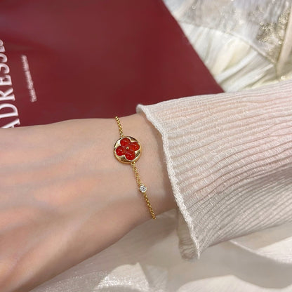 [CA]SUN PEDANT CARNELIAN BRACELET