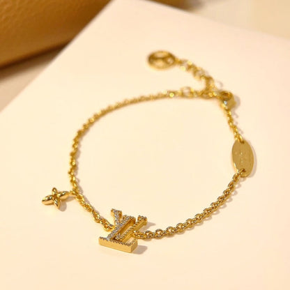 [CA]LOGO STAR MOTIF GOLD BRACELET