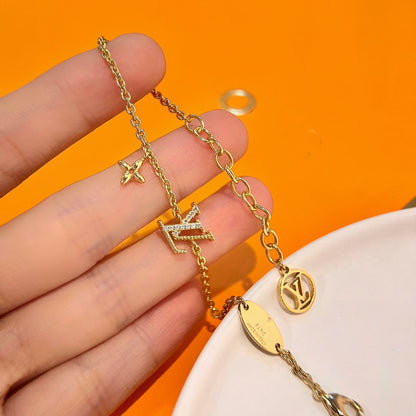 [CA]LOGO STAR MOTIF GOLD BRACELET