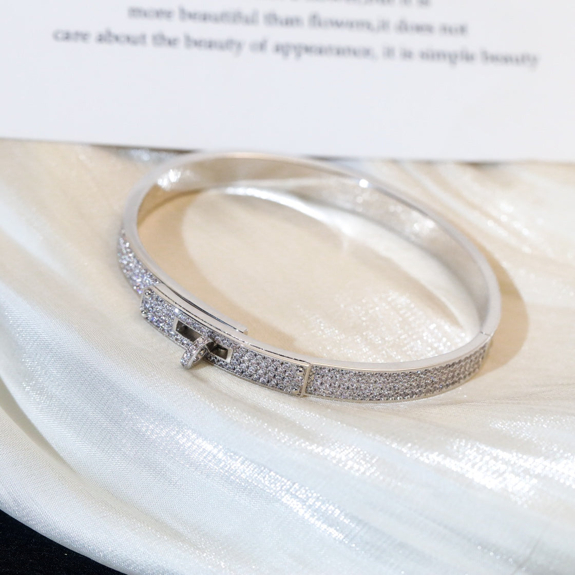 [CA]KELLY BRACELET DIAMOND PAVED