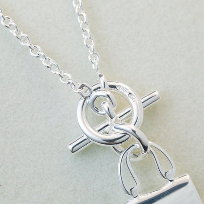 [CA]POP H PEDANT SILVER NECKLACE