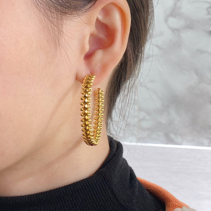 [CA]CLASH LARGE HOOP EARRINGS