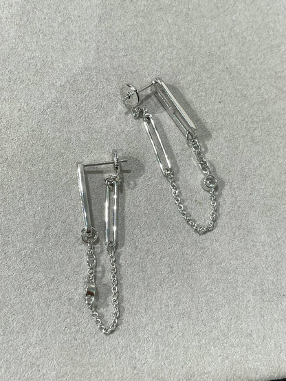 [CA]CHAINE CHAOS DIAMOND DROP EARRINGS