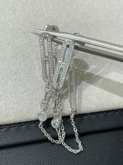 [CA]CHAINE CHAOS DIAMOND DROP EARRINGS