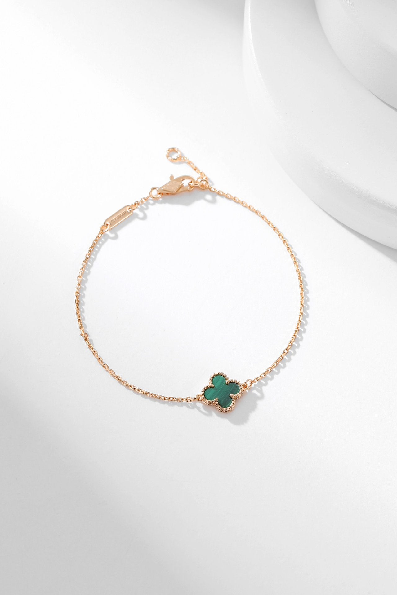 [CA]CLOVER BRACELET MALACHITE 1 MOTIF