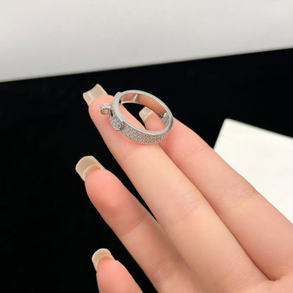 [CA]KELLY SILVER DIAMOND RING