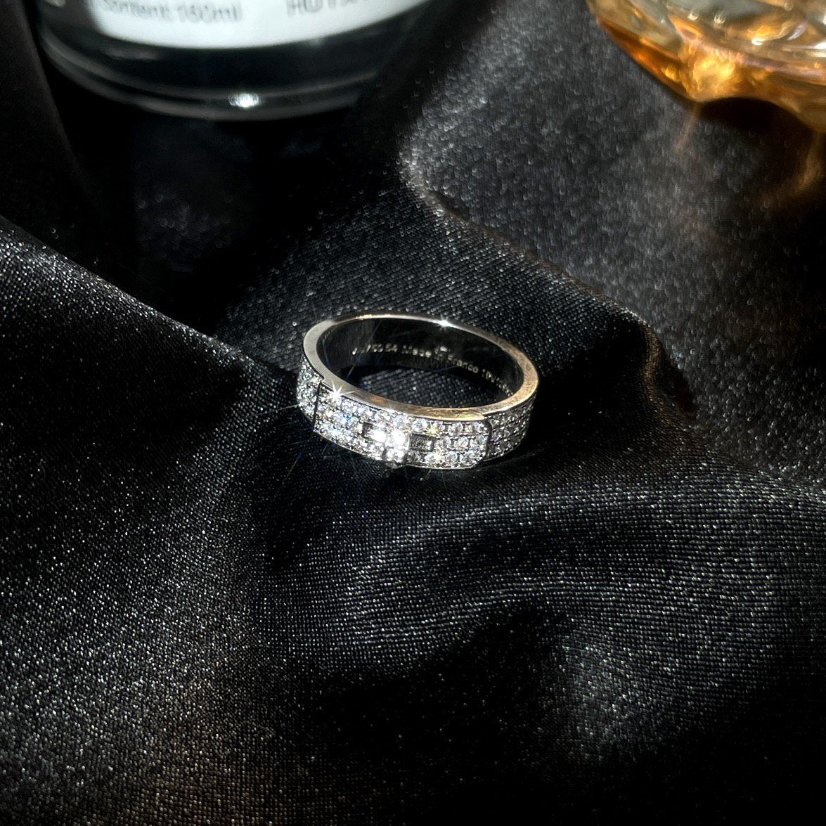 [CA]KELLY SILVER DIAMOND RING