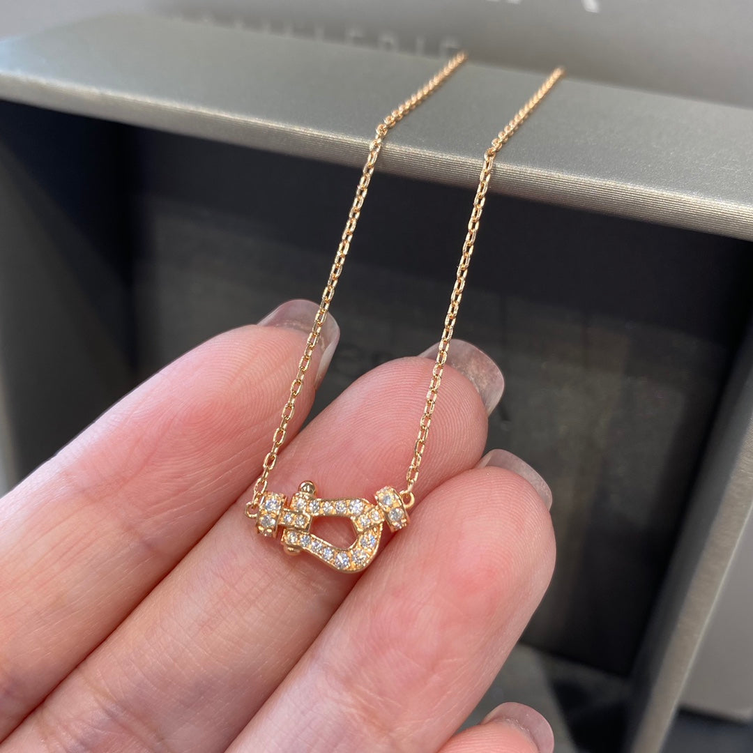 [CA]FORCE 10 DIAMOND PINK GOLD NECKLACE MINI MODEL