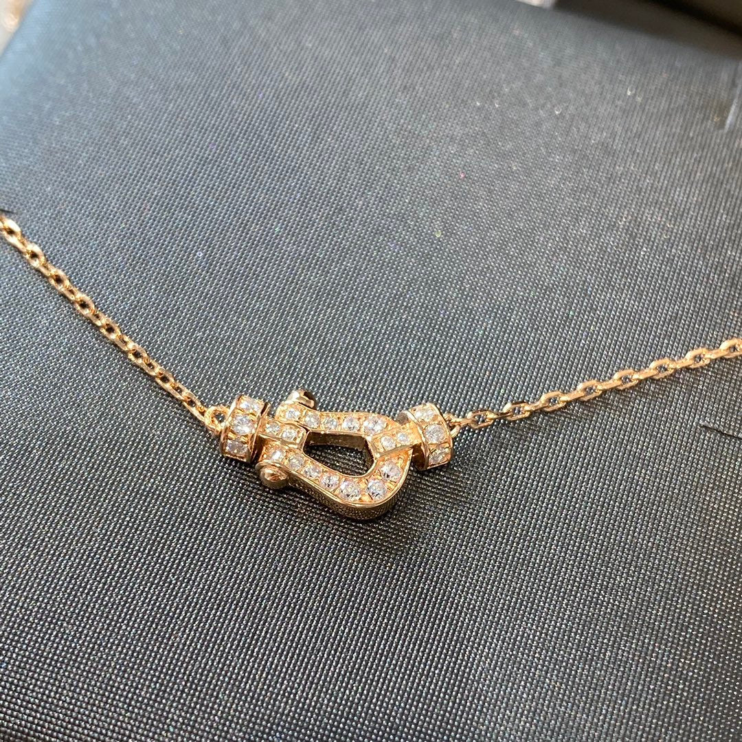 [CA]FORCE 10 DIAMOND PINK GOLD NECKLACE MINI MODEL