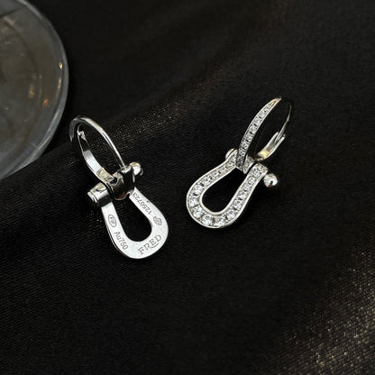 [CA]FORCE 10 FULL DIAMOND DROP EARRINGS MEDIUM MODEL